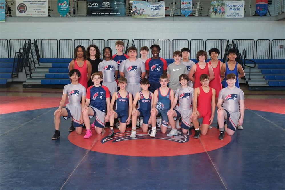 Team picture of HMS Wrestling Team 2024-2025